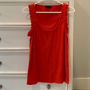 J. Crew red ruffle tank top